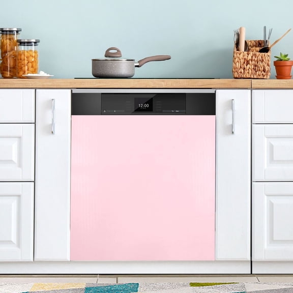Dishwasher Magnet Cover Magnetic Fridge Door Cover Home Kitchen Decor Soft Pink 23"x 26"