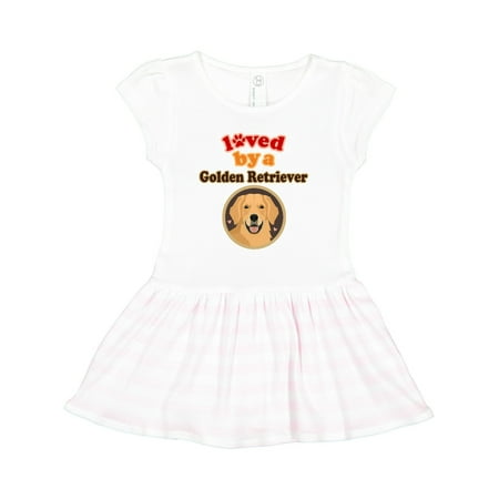 

Inktastic Golden Retriever Dog Lover Gift Toddler Girl Dress