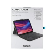 Logitech Combo Touch, Detachable iPad Keyboard Case (10th gen and A16) with Large Precision Trackpad, Full-Size Backlit Keyboard, and Smart Connector Technology, Oxford Gray