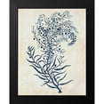 thumbnail image 2 of Fab Funky 20x24 Black Modern Framed Museum Art Print Titled - Indigo Blue Seaweed 3 c, 2 of 5