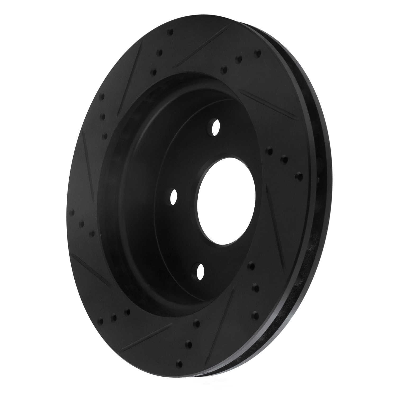 Dynamic Friction Company 633-40105R DFC Brake Rotor - Drilled And Slotted - Black