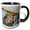 Black/White, variant on 3drose, Yellow Leave in a Frozen Puddle. Autumn Decay, 11oz Magic Transforming Mug