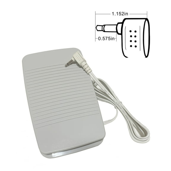 HimaPro Sewing Machine Foot Control Pedal with Cord for Brother and BabyLock Sewing Machines #FC-322 (Alternative #: XC8816021)