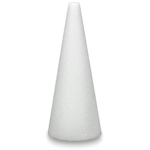 F Fityle 18-Piece Polystyrene Foam Cones – 15cm, 20cm, 25cm Sizes, For DIY Crafts, Christmas Trees