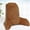 Umber, variant on Home Soft Things Faux Fur Bedrest Pillow Cover Large Size - Umber - 28" x 30" x 17"