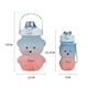 thumbnail image 3 of Termos para agua Juego de tazas deportivas de 1300ML + 350ML, tetera de viaje con paja de oso lindo degradado (azul rosa), 3 of 5