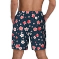 thumbnail image 3 of Kdxio Cherry Blossoms Print Men'S Swim Trunks With Compression Liner 7 Inch Inseam Quick Dry Swim Shorts, 3 of 7
