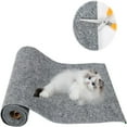 thumbnail image 1 of CHUANK Cat Scratching   Trimmable Cat Scratcher Carpet  Self-Adhesive Cat Scratch Roll DIY Versatile Protector for Steps  Couch and Furniture  Light Gray 30*100cm, 1 of 9