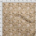 thumbnail image 4 of oneOone Rayon Dark Beige Fabric Abstracts Craft Projects Decor Fabric Printed By The Yard 56 Inch Wide, 4 of 5