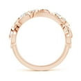 thumbnail image 2 of ANGARA Lab Grown Vintage Style Diamond Flower Scroll Ring in 14K Rose Gold for Women (Size-3mm| Color-F-G| Clarity-VS) | April Birthstone, Anniversary, Jewelry Gift for Women | Lab Grown Diamond Ring, 2 of 4