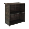 thumbnail image 6 of Outdoor Bar Set with Stools - Patio Bar & Seating - Modern Wicker Bar - Brown Outdoor Furniture, 6 of 10