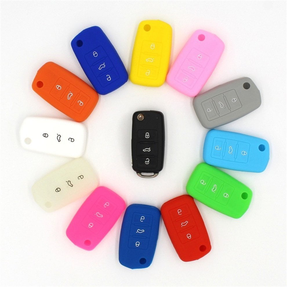 Silicone Rubber Car Keychain Cover Silicone Car Key Case Cover Key