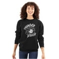 thumbnail image 3 of Thunderstruck Funny Bowling Novelty Unisex Plus Fleece Graphic Sweatshirt Brisco Brands 2X, 3 of 5