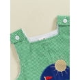 thumbnail image 5 of Txlixc Baby Boys Summer Overalls Casual Golf Embroidery Plaid Sleeveless Jumpsuit for Newborn Toddler Cute Clothes, 5 of 9