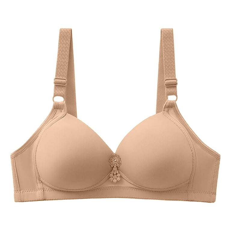 Edvintorg Push Up Bras For Women Clearance Thin Steel Ringless Bra Plus  Size Underwear Solid Color Comfortable High Quality No Steel Bra Fashion  Thin