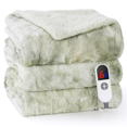 thumbnail image 1 of MARNUR Heated Blanket Full Size, 72"x84" Electric Blanket Full with Faux Fur & Sherpa, Heating Blanket with 6 Heat Levels, 10H Timer, LED Display, Machine Washable, Tie-Dye Green, 1 of 10