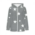 thumbnail image 7 of Hxshgdsn Womens Tops Women's Trendy Casual Solid Ladies Long Sleeve Turndown Collar Tops Button Loose Blouse Shirts Fall Outfits For Women 2025 Gray Xxxl, 7 of 7
