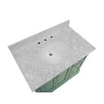 thumbnail image 5 of Bella 36" Bathroom Vanity with Sage Green Cabinet and Carrara Marble Top, 5 of 6