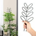 thumbnail image 2 of 2Pcs Plant Trellis For Climbing Plants Stake Climbing Trellis Flower Pot Support Black, 2 of 10