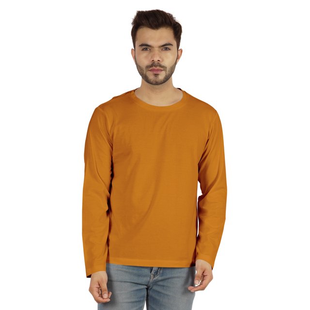 Inkmeso Men's Long Sleeve Cotton Basic Shirt Lightweight Solid T-Shirts