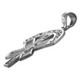 thumbnail image 4 of Rhodium Plated 925 Sterling Silver Paramedic Star of Life Pendant, 4 of 5