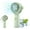 Green, variant on Mini Hand Fan, Portable Handheld Fan, USB Rechargeable Battery Fan with 180°Adjustable Angle, Small Pocket Fan Powerful Wind but Silent, with 3 Speeds, Hand Held Fan Can Stand for Desk Use (pink)