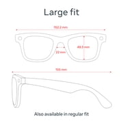Ray-Ban Meta (Gen 1), Wayfarer Large, Matte Black, Polarized Gradient Graphite Lenses