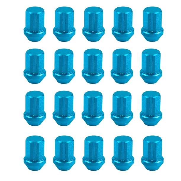 Speravity Tuercas de bloqueo de rueda de 20 piezas de 35MM, tuerca de rueda ligera Universal, accesorios de bloqueo de ruedas resistentes, Vehículos, repuestos y accesorios Mis azul 2