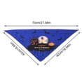 thumbnail image 4 of AuroraX Halloween Dog Bandana Scarf Halloween Cat Dog Kerchief Triangular Lightweight Adjustable Soft Pet Costume Accessories Blue National Dog Day International Cat Day, 4 of 6