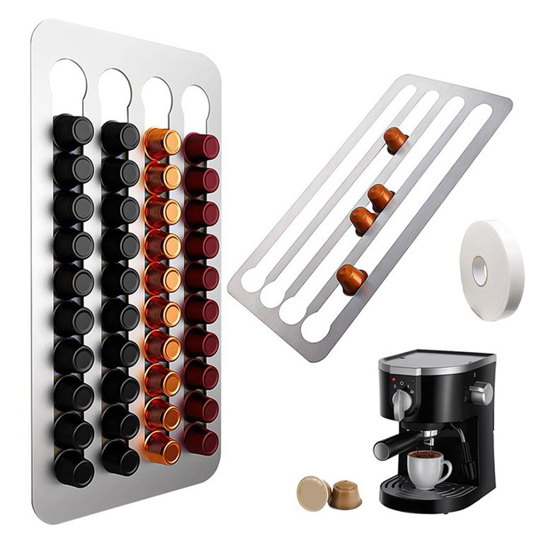 Porta capsule caffè per 60 capsule Nespresso Porta capsule in metallo Porta  capsule Porta capsule Pratico porta cialde caffè Y1116