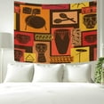 thumbnail image 3 of Coolnut Tapestry Wall Hanging Abstract Musical Drum Percussion Tapestry Tapestry Bright Wall Art Wall Blanket Wall Decor for Bedroom Living Room Dorm Decor（60 x 51 inch） Home Decor Gifts, 3 of 7