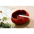 thumbnail image 4 of Lependor Ceramic Ashtray with Lids, Windproof, Cigarette Ashtray for Indoor or Outdoor Use?Ash Holder for Smokers,Desktop Smoking Ash Tray for Home Office Decoration- Red, 4 of 6