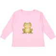 thumbnail image 3 of Inktastic Happy Green Frog Boys or Girls Long Sleeve Toddler T-Shirt, 3 of 5