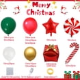 thumbnail image 2 of Kit AOBKDeco de 151 guirnaldas navideñas con forma de arco con forma de guirnalda, color rojo y verde, 2 of 7