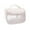 White, variant on SPOORYOO Translucent Cosmetic Bag,Cosmetic Bag Set Frosted Translucent PVC With Zipper Handle Portable Travel Bag,Hangable And Handy Cosmetic Bag