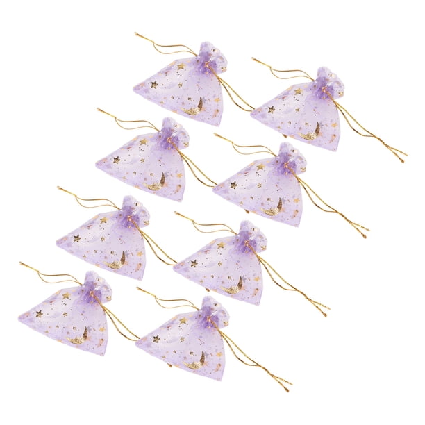 Bolsas de organza Jadeshay 100 unidades diseño de luna y estrella