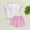 Pink, variant on Girls Outfits & Sets Toddler Summer Hooded Romper Playwear Casual Everyday Dress For Baby 12 Months To 5 Years Soft Comfortable Elastic Waist Toddler Girls Sets Age A