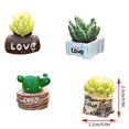 thumbnail image 3 of Plantas Suculentas Artificiales Decoración De Escritorio Para El Hogar Simulación Realista Duradera Suculentas Adornos Para Estantería De Sala De Estar 4 Uds Guardurnaity HA035470-00, 3 of 6