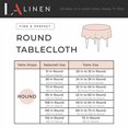 thumbnail image 4 of LA Linen TCpop120R-BurgundyP17 Nappe en Popeline de Polyester, Bourgogne - 120 Po. Rond, 4 of 4