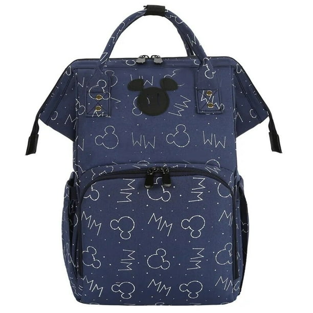 Disney-Bolsa de pañales de Mickey para mujeres embarazadas, mochila de dibujos animados, bolso de gran capacidad, multifuncional, USB, nuevo