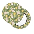 thumbnail image 2 of Balery Happy Easter Fundas de asiento para taburete de bar redondo de tela de terciopelo ajustables que protegen de arañazos y manchas para sillas de 14 a 17 pulgadas.-12 inch, 2 of 7