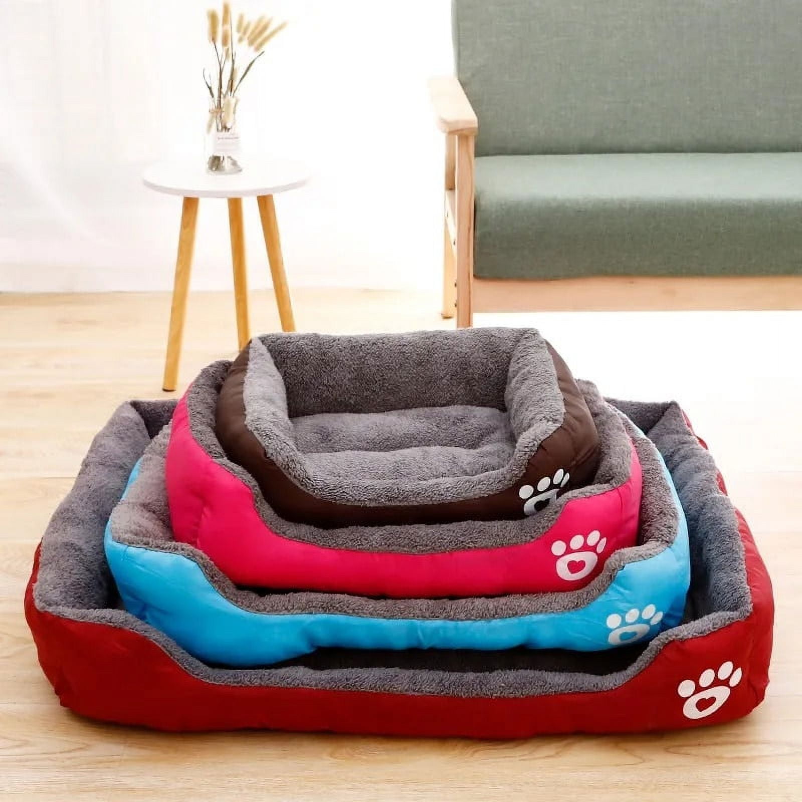 Black Friday deal Pet Large Dog Bed Warm House Candy colored Square Nest Pet Kennel For Small Medium Large Dogs Cat Puppy Plus Size Dog Baskets