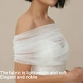 thumbnail image 3 of Breathable Bridal Shoulder Wrap Comfortable Chest Shawl with/without Pearls, 3 of 11