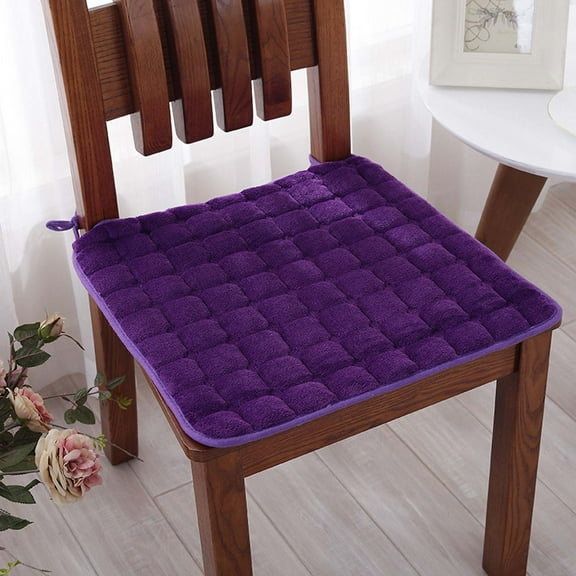 Desk Chair Cushion Stool Cushion Household Thin Dining Table And Chair Cushion All Season Universal Slip Strap Tie Rope Solid Color Student Seat Cushion Cushion For Office Chair