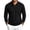 03#Black, variant on Casual Long Sleeve Polo Shirts For Men Solid Color Waffle Knit Chest Pocket Business Golf Tops