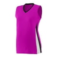 thumbnail image 2 of Augusta Girls Tornado Jersey 1356 Power Pink/Black/White L, 2 of 3