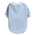 thumbnail image 3 of RotHome Cat Shirts for Cats Only Soft Cotton T-Shirt for Hairless Sphynx Kittens Pullover Cat Sweater with Sleeves Recovery Suit Alternative for Small Dogs Blue S, 3 of 5