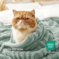 thumbnail image 4 of Manta de cama de color verde salvia supersuave, 130 x 150 cm, 4 of 7