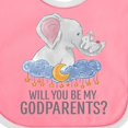 thumbnail image 4 of Inktastic Will You Be My Godparents? Boys or Girls Baby Bib, 4 of 4