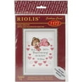 thumbnail image 2 of (4 pack) Girls Birth Announcement Counted Cross Stitch Kit-7"X9.5" 14 Count, 2 of 3